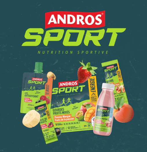 Andros Sport à Fond Les Fruits Pour La Nutrition Sportive 4678